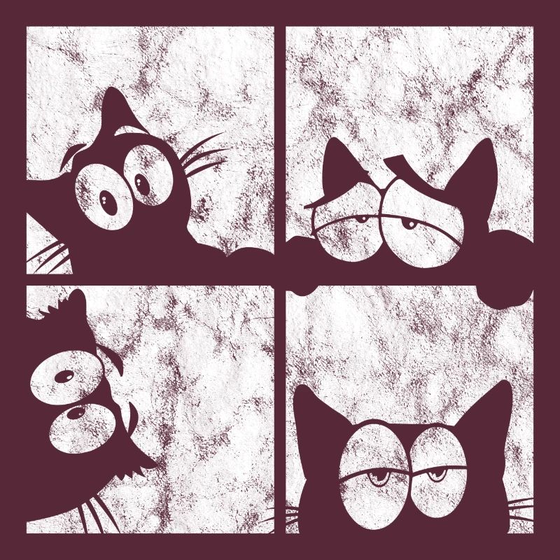 Chat Chat Miau Chat Rétro Chat Chat