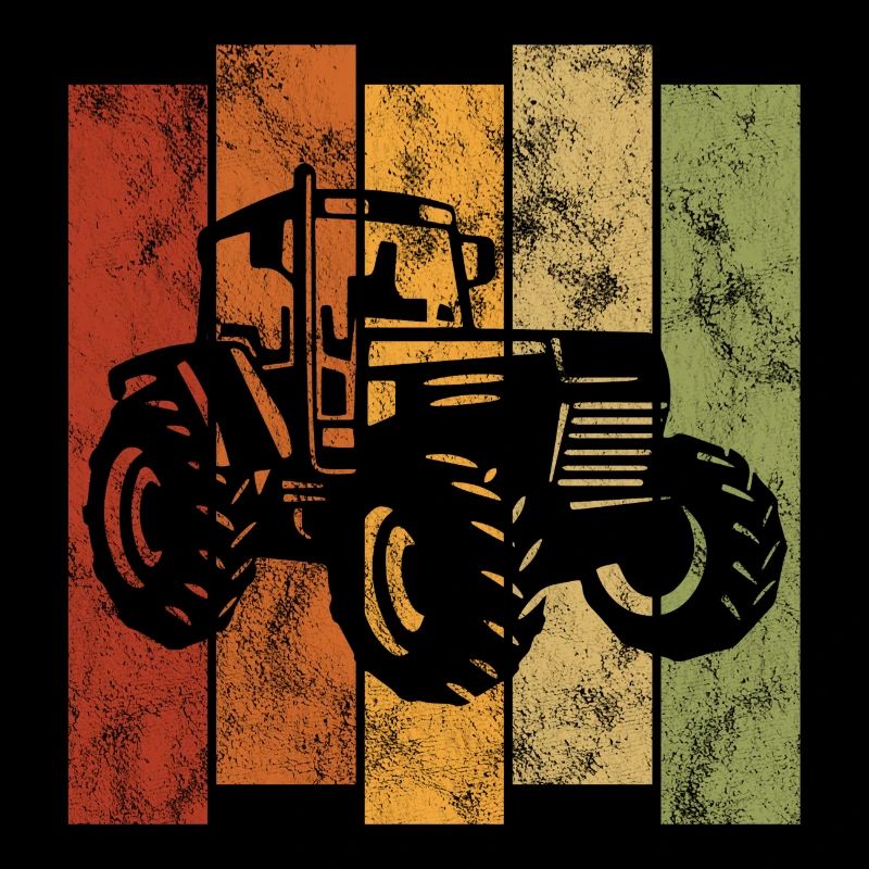 Bauer Bauernhof Retro Traktor Trecker Traktoren