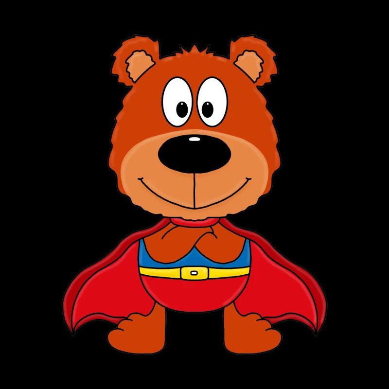 SUPERHELD - TEDDYBÄR - TEDDY - KIND - BABY