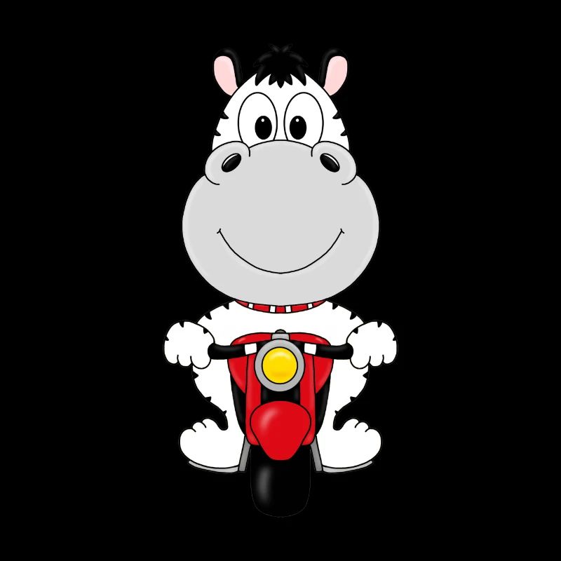 ZEBRA - MOTORRAD - BIKER - TIERISCH - TIER