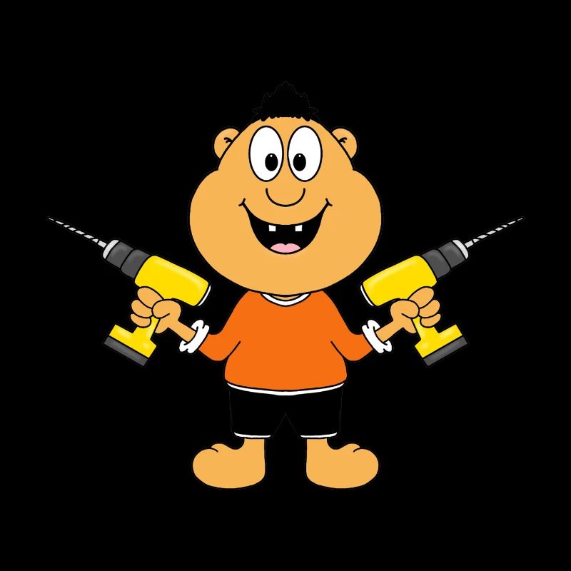 MANN - HEIMWERKER - HANDWERKER - BOHRER - FUN