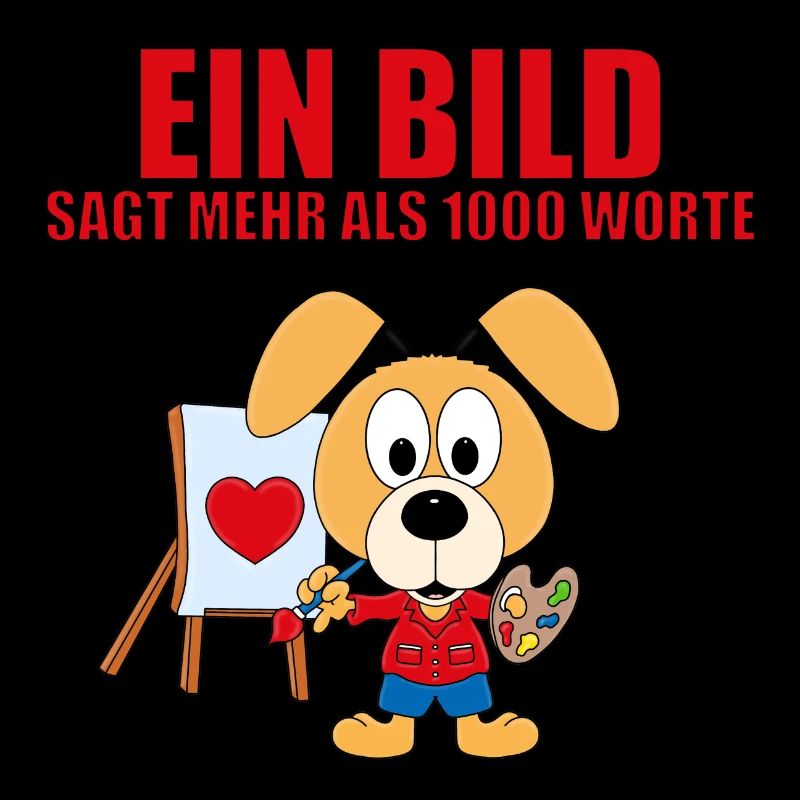 HUND - MALER - KÜNSTLER - LIEBE - EIN BILD SAGT...