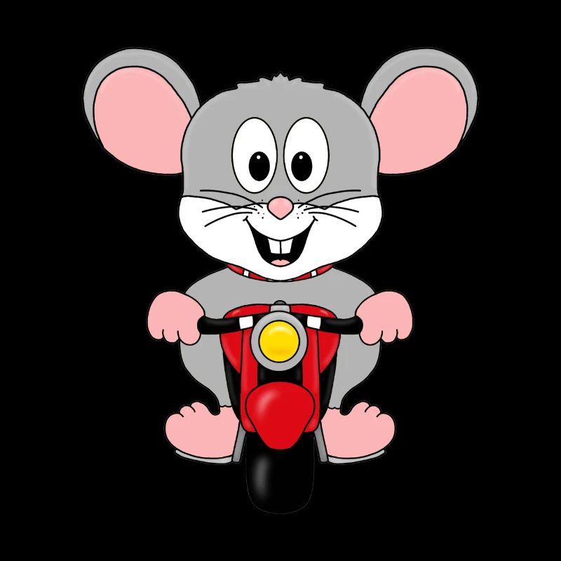 BIKER - MOTORRAD - MAUS - TIER - TIERISCH - KIND