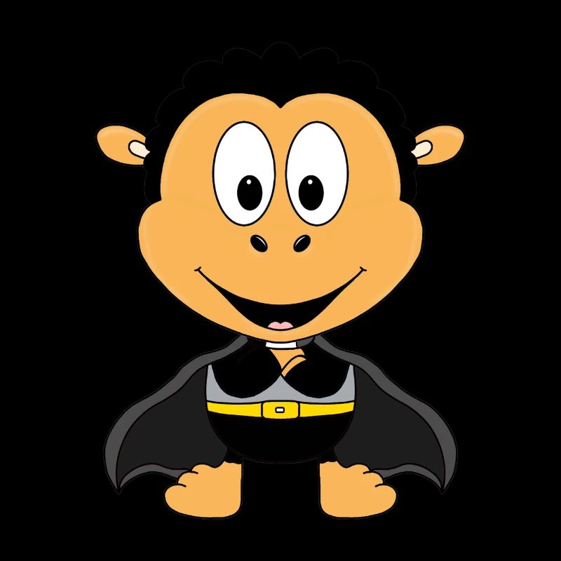 SCHWARZES SCHAF - SUPERHELD - HELD - TIER