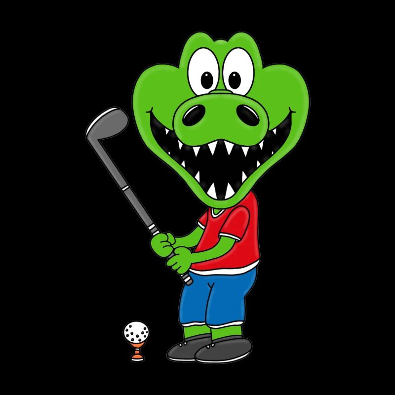 KROKODIL - GOLF - GOLFER - SPORT - TIER