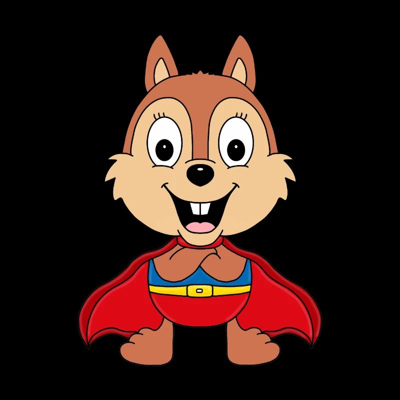 SUPERHELD - EICHHÖRNCHEN - TIER - TIERISCH