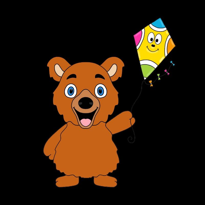 DACHEN - KITE - DRACHENSTEIGEN - TEDDY - BÄR