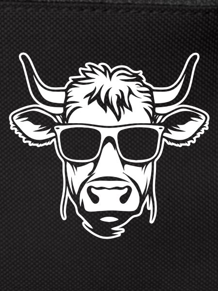 Coole Kuh mit Sonnenbrille