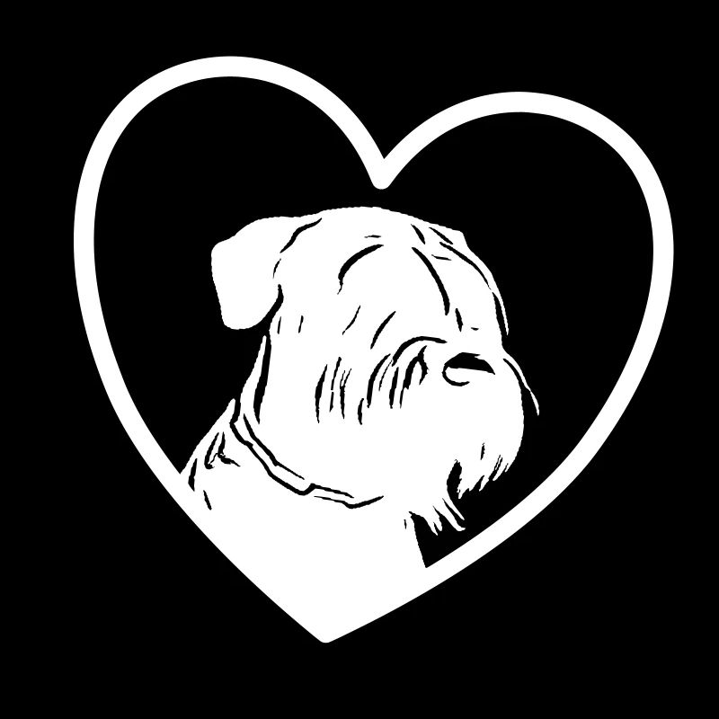 Amour de Schnauzer / cadeau de chien Schnauzer géant