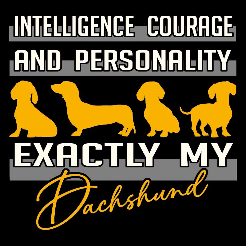 Intelligence, courage, personnalité - exactement mon teckel
