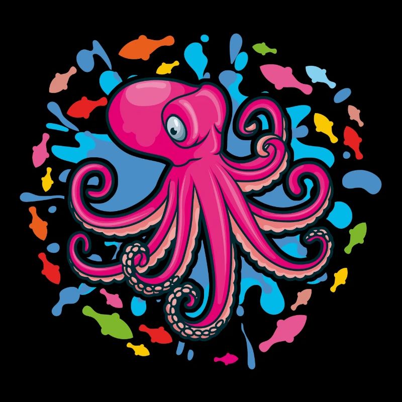 Pink octopus