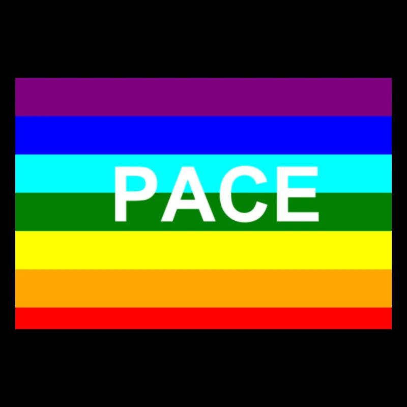 Peace / Pace-Regenbogen-Fahne
