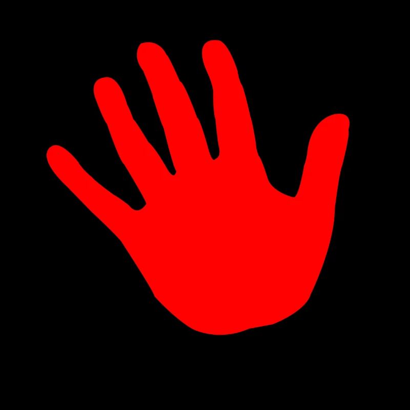 rouge à la main