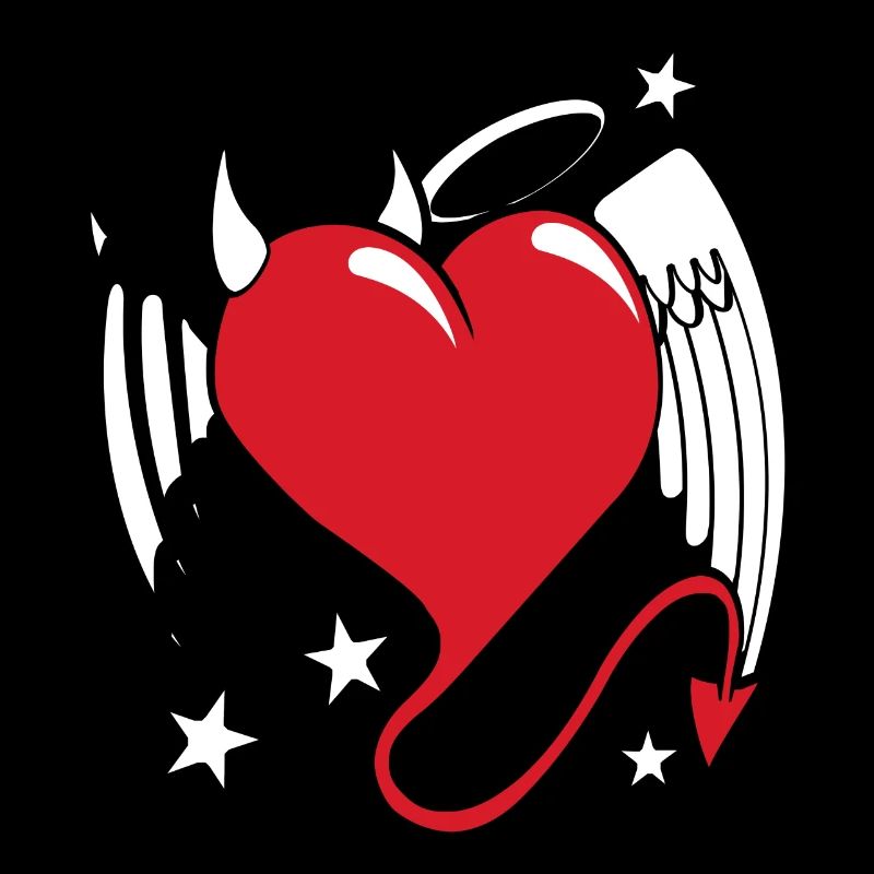heart angel evil