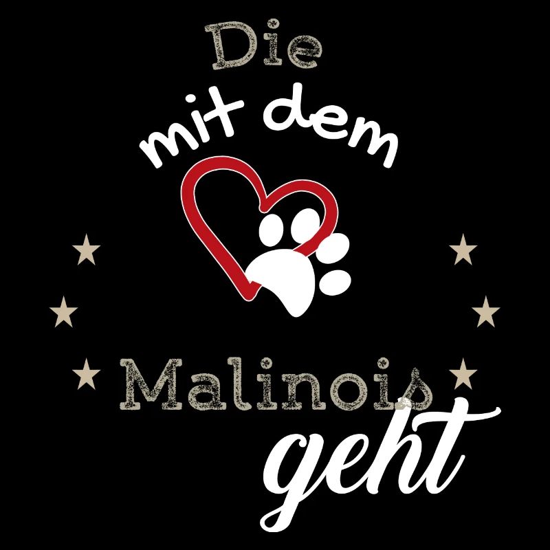 Die mit dem Mainois geht Hund Geschenk