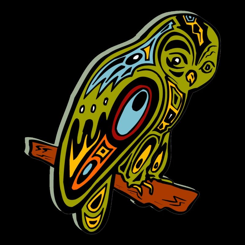 tribal eule uhu käutzchen kautz tier lieblingstier