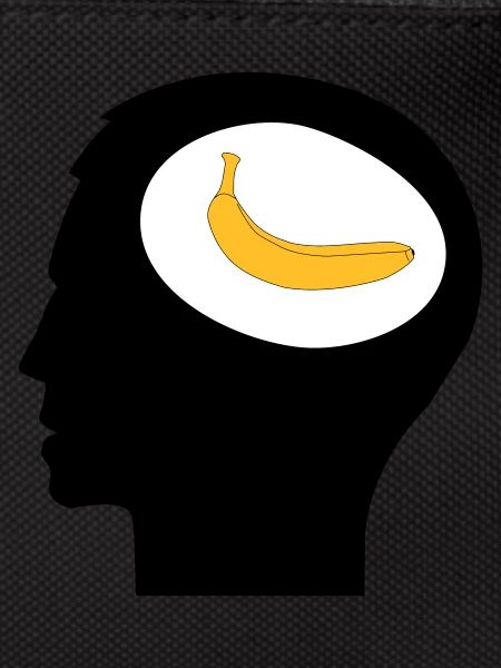 , Banane im Kopf