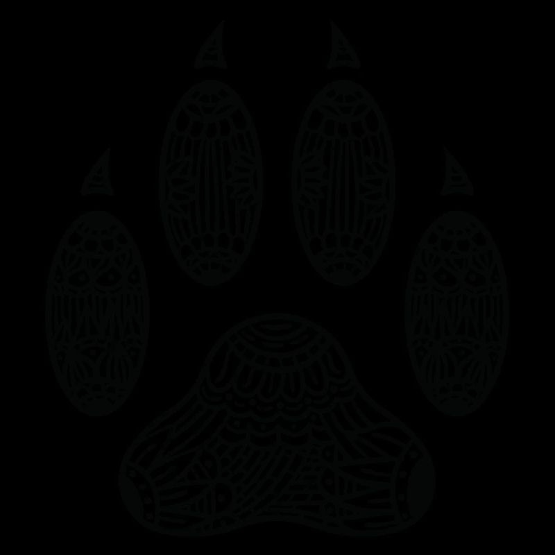 Zentangle d’impression de patte de chat