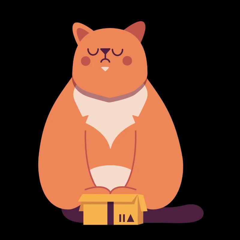 Cat in box