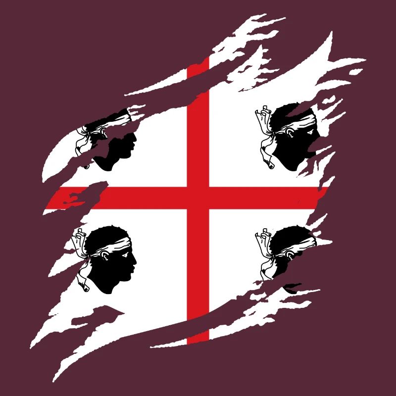Drapeau de la Sardaigne Drapeau sarde Drapeau de la Sardaigne