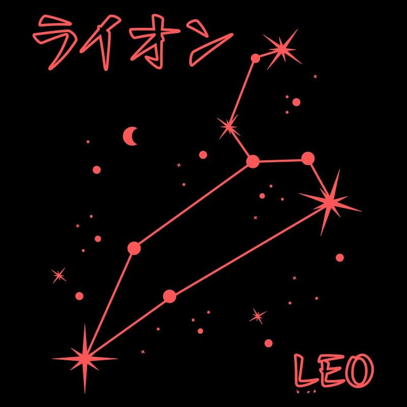 Löwe Sternzeichen Leo Sternbild & Japan Letter
