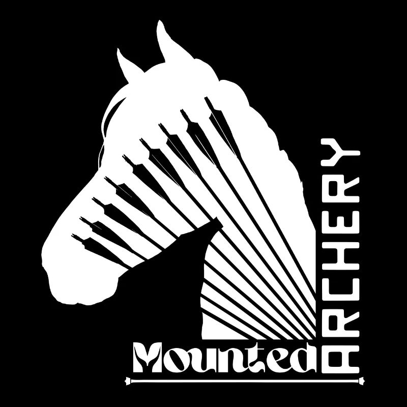 Bogenschießen Pferd weiß