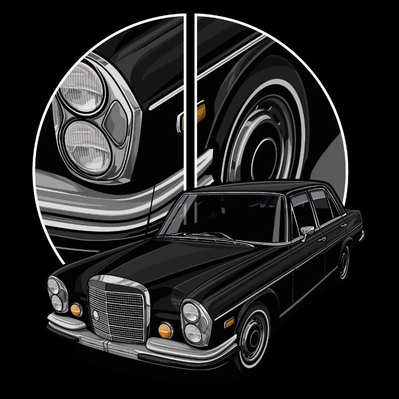 German Classic Car // Illustration