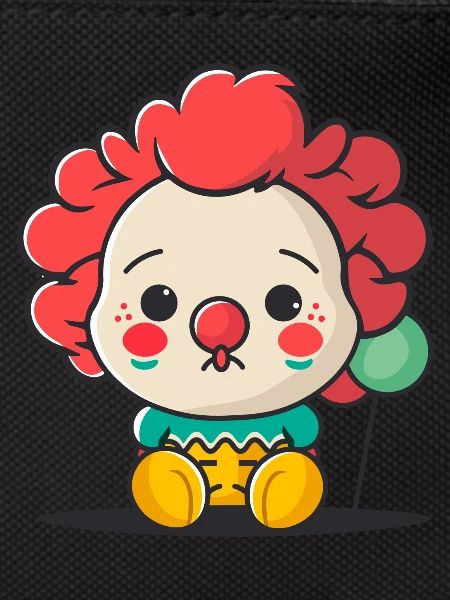 cute clown illustration
