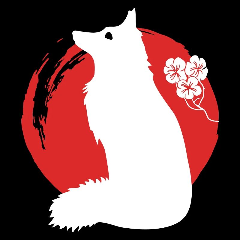 Fuchs Silhouette Japanisch