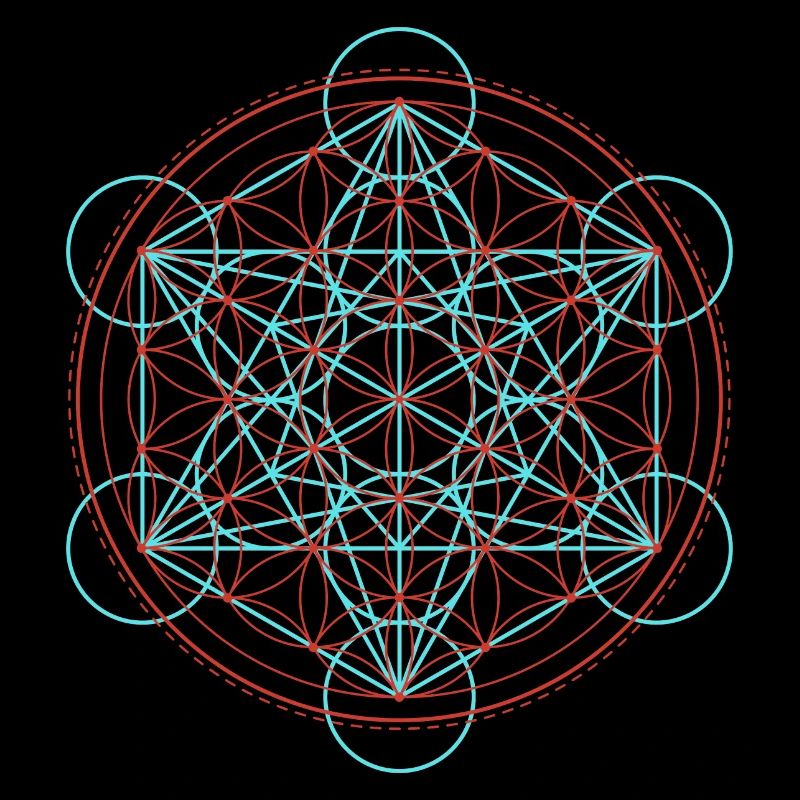Lebendige Blume des Lebens Geometrie
