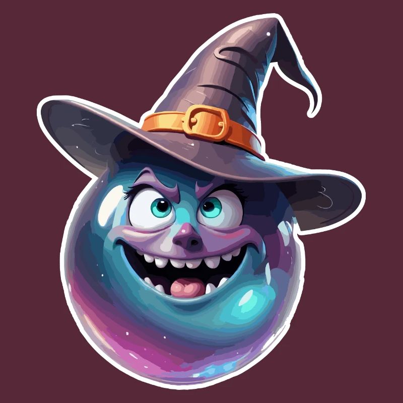 Magic Ball / Witch Hat / Face / Funny