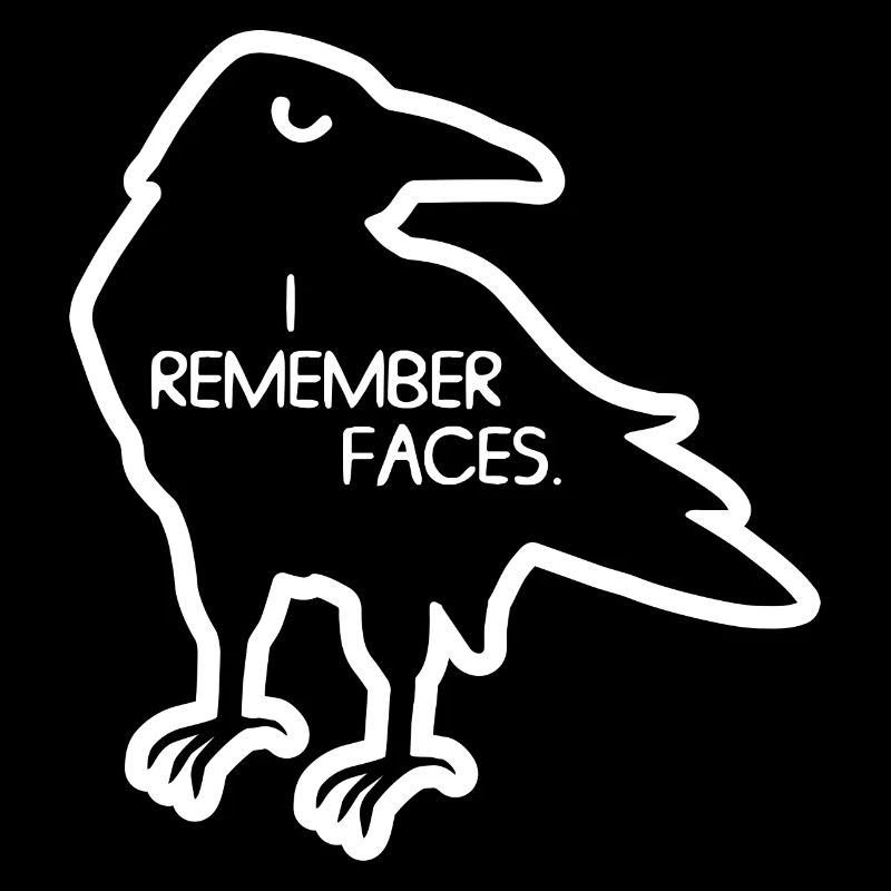 I remember faces - crow - raven