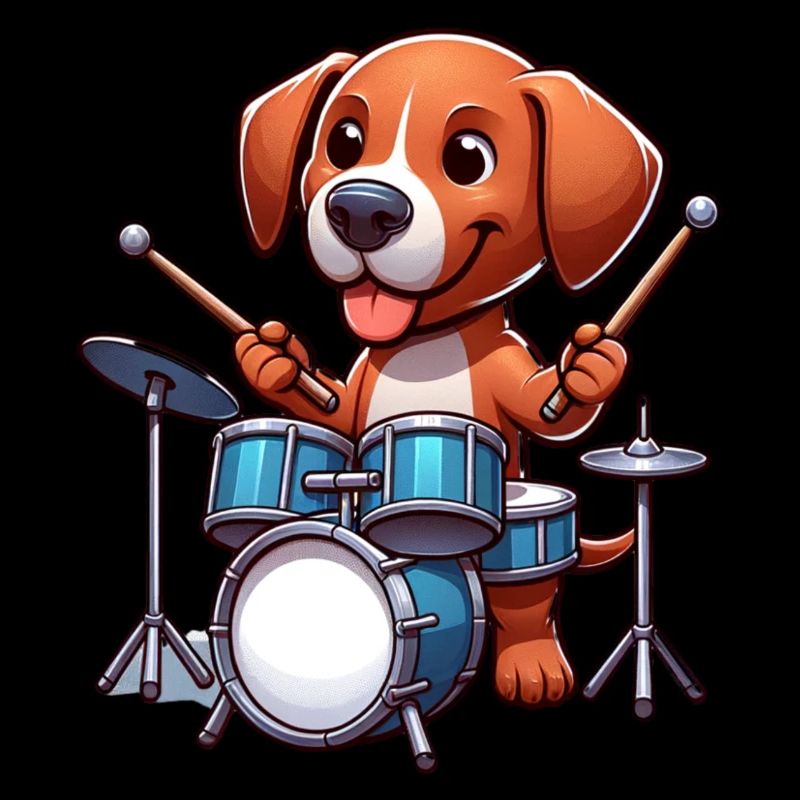 Cool Rodesian Ridgeback Drummer