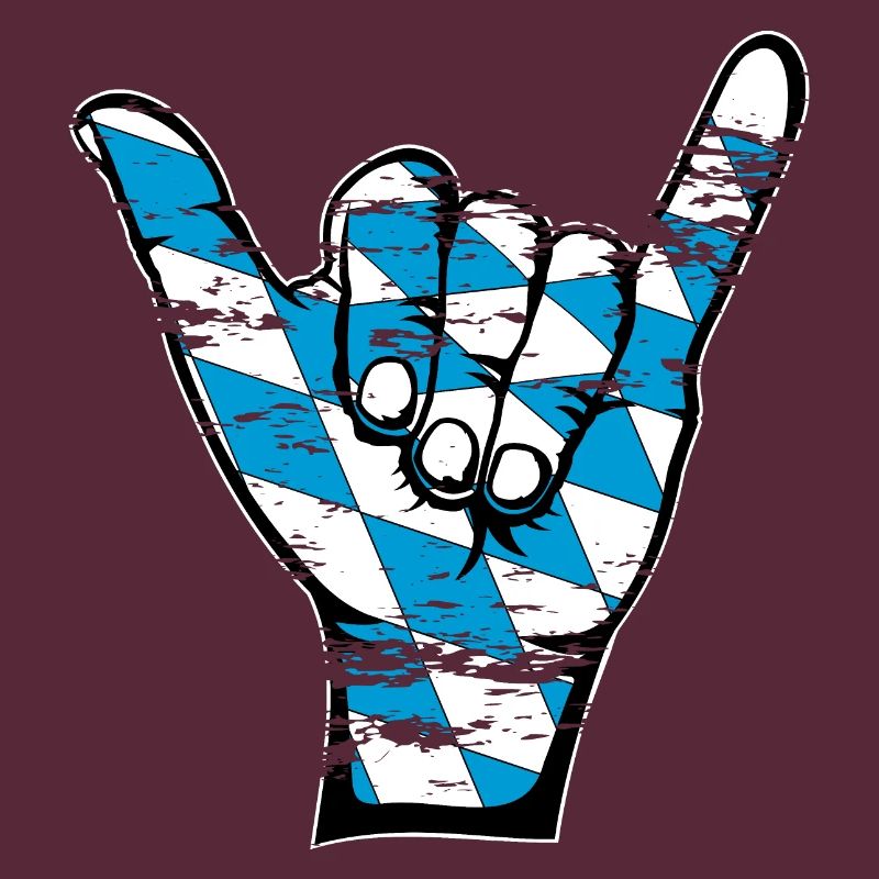 Drapeau de la Bavière Symbole de surf utilisé