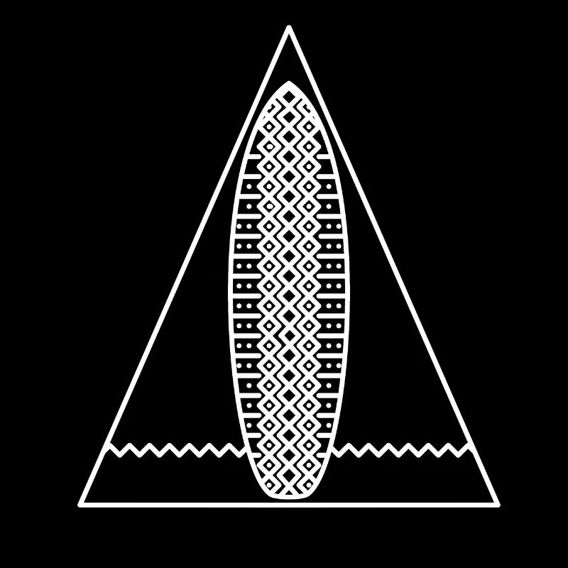 Surf Triangle (monochrome blanc)