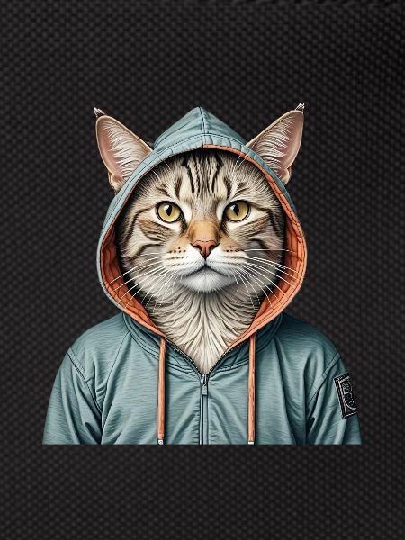 Cat wearing a jacket