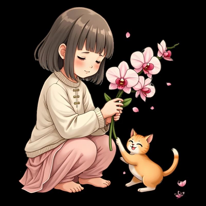 Ein Moment mit der Katze
