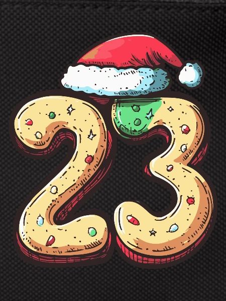 23 Number Christmas Cookie