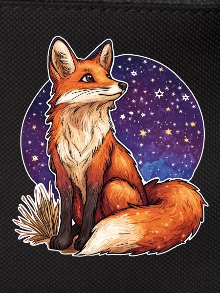 Fox and starry sky