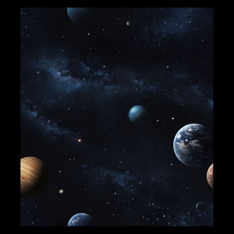 Planets in space