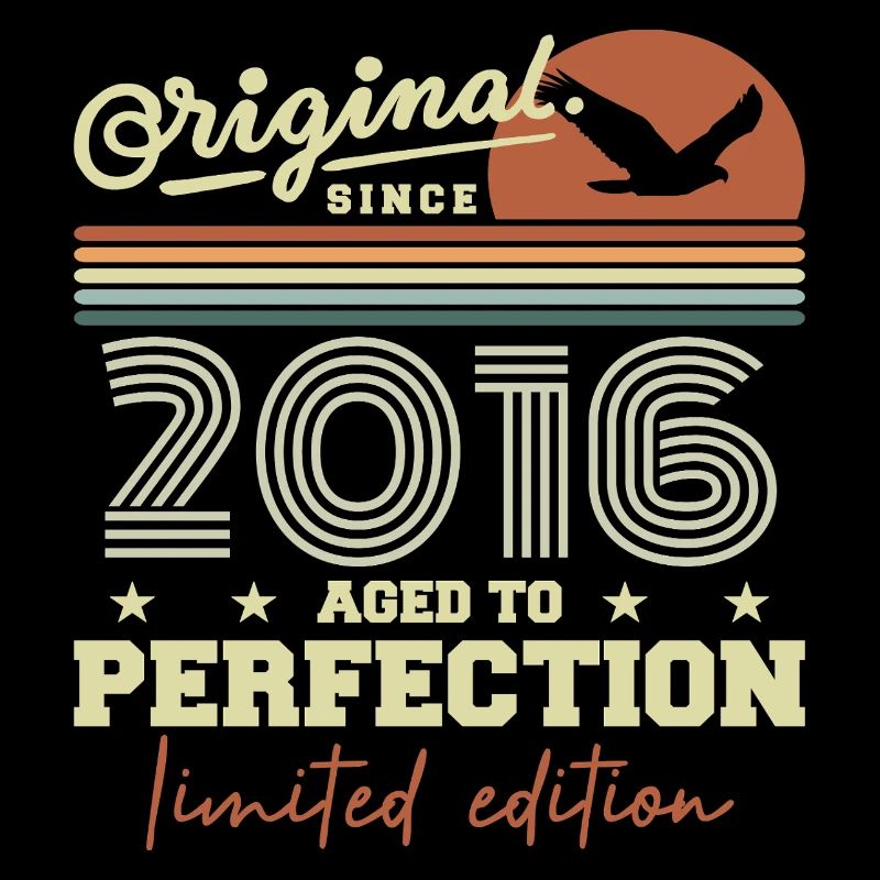 Original 2016 Retro 2016 Birthday Gift 2016