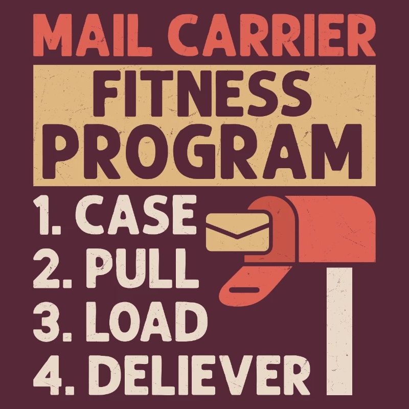 Mail Carrier Fitness Programm Postal Worker Mail