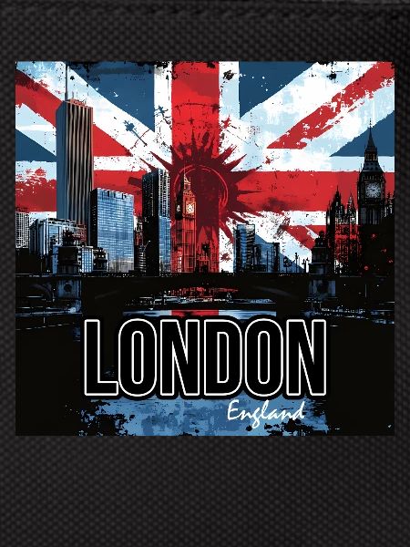 London Skyline Graffiti Union Jack