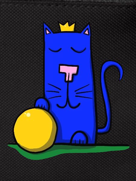 Chat avec couronne