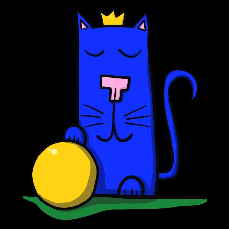Katze mit Krone