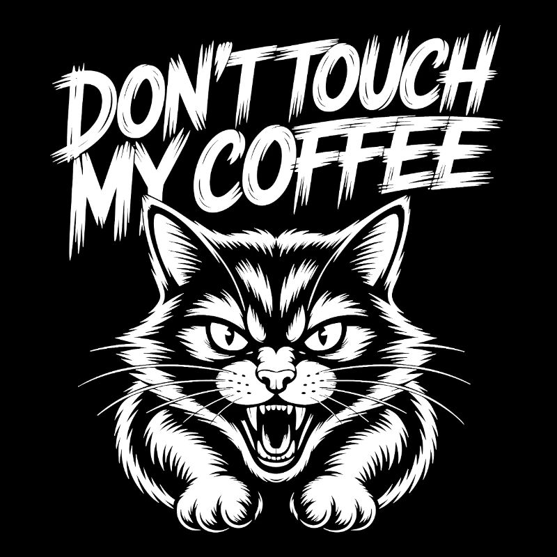 Ne touche pas à mon café – Chat qui siffle