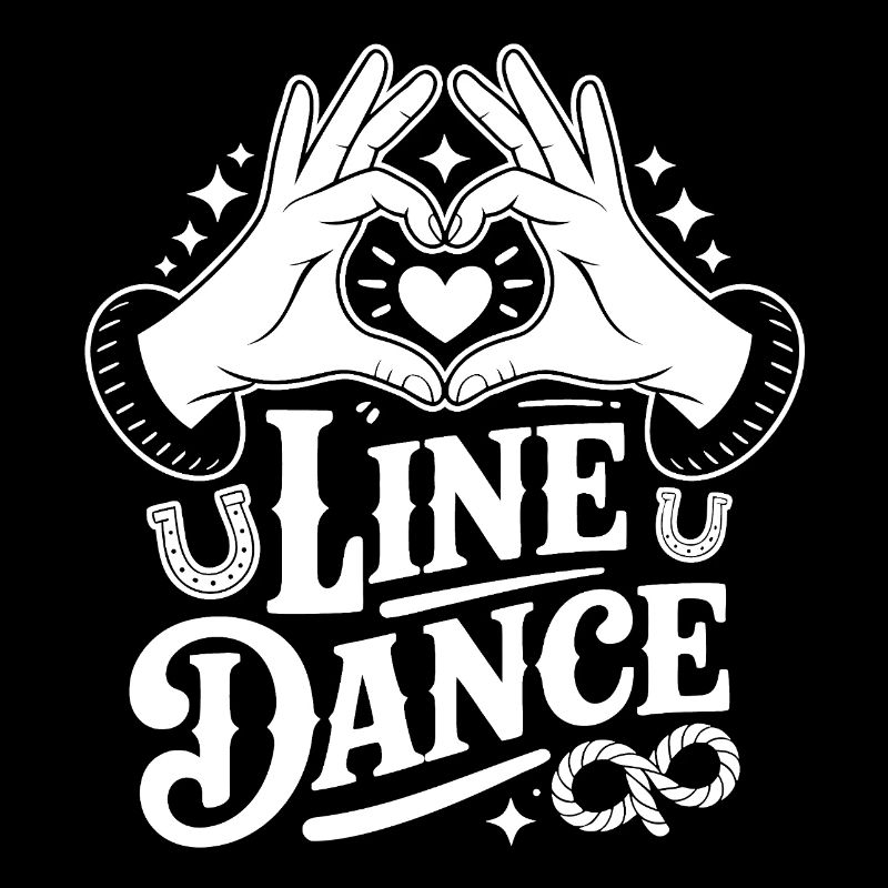 Line Dance Heart-Hand Logo