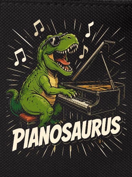 Fun Pianist Dinosaur