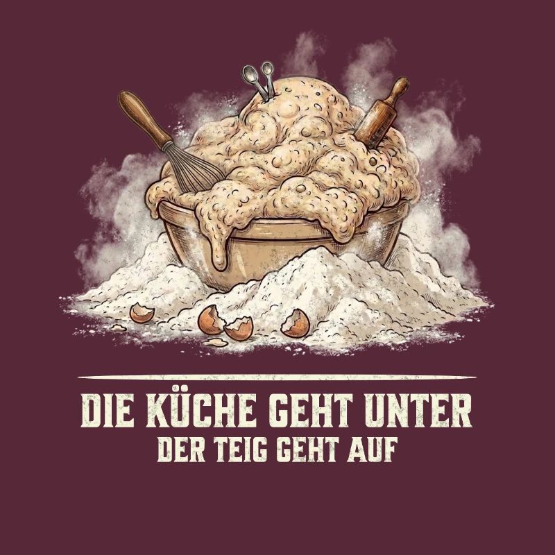 Backen Backchaos Lustiger Spruch Küche Geschenk