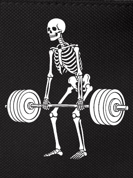 Skeleton weight lifting